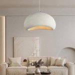 JAYMP 60cm Modern Pendant Light for Dining Room Kitchen Island Light Hallway Restaurant Hanging Lamp E26 Base Japanese Wabi-Sabi Style Bird Nest Shape Lighting Fixture
