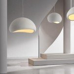 JAYMP 60cm Modern Pendant Light for Dining Room Kitchen Island Light Hallway Restaurant Hanging Lamp E26 Base Japanese Wabi-Sabi Style Bird Nest Shape Lighting Fixture