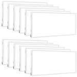 WEIZE (12 Pack 2x4 FT LED Flat Panel Troffer Light, 50W 5000K Back-Lit Drop Ceiling Light, 0-10V Dimmable, 5500lm Lay in Fixture for Office, 3-Lamp F32T8 Fixture Replacement