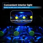 BLACK+DECKER Wine Cooler Refrigerator, Compressor Cooling 24 Bottle Wine Fridge with Blue Light & LED Display, Freestanding Wine Cooler, BD61526