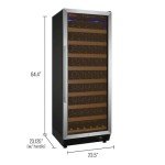Allavino Wine Refrigerator, 99 Bottle, Stainless Steel