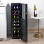 Koolatron Urban Series 18 Bottle Slim Dual Zone Wine Cooler, Thermoelectric Wine Fridge, Freestanding Wine Refrigerator for Home Bar, Kitchen, Apartment, Condo, Cottage