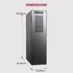 Koolatron Urban Series 18 Bottle Slim Dual Zone Wine Cooler, Thermoelectric Wine Fridge, Freestanding Wine Refrigerator for Home Bar, Kitchen, Apartment, Condo, Cottage