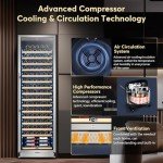 24-Inch Wine Cooler, Holds 189 Bottles