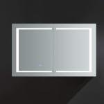 Fresca Spazio 48" Wide x 30" Tall Bathroom Medicine Cabinet w/LED Lighting & Defogger