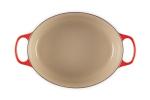 Le Creuset Enameled Cast Iron Signature Oval Dutch Oven, 9.5 qt., Cerise