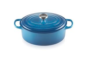 Le Creuset Enameled Dutch Oven Cast Iron Signature Oval Casserole, 29cm, 5 Qt, Marseille