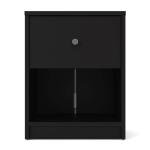 Home Square 3pc Set of Engineered Wood Black 3Drawer Chest 6Drawer Dresser & Nightstand