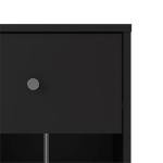 Home Square 3pc Set of Engineered Wood Black 3Drawer Chest 6Drawer Dresser & Nightstand