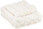 Ivory Ultra Soft Faux Fur Throw Blanket Set