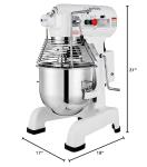 20 Quart Commercial Stand Mixer - White