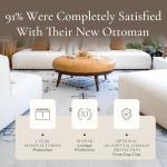 Sequoia Ottoman in Cognac Tan Italian Leather