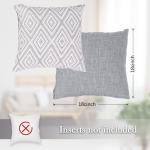 Stylish 4-Piece Throw Pillow Cover Set, 18"×18
