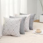 Stylish 4-Piece Throw Pillow Cover Set, 18"×18