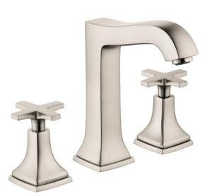 Brushed Nickel Bathroom Sink Faucet with 2 Handles