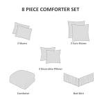 Madison Park Cassandra Floral Comforter Set, Blush