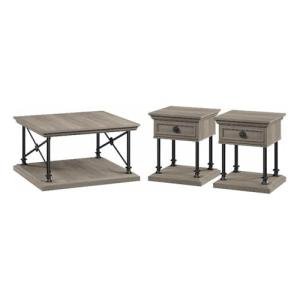 Coliseum Square Coffee Table in Driftwood Gray