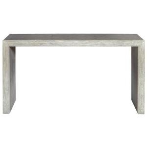 60 Inch Aerina Console Table in Aged White/Gray