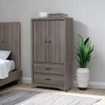 Gray Maple Versa 2-Door Armoire with Drawers