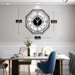 Modern 17-Inch Silent Wall Clock for Home Decor