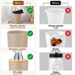 Beige Bamboo Bathroom Accessories Set - 8 Pieces