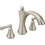Moen Wynford Two-Handle Roman Tub Faucet, Nickel