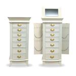 White Hives and Honey Alexa Jewelry Armoire