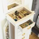 White Hives and Honey Alexa Jewelry Armoire