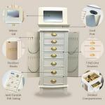 White Hives and Honey Alexa Jewelry Armoire