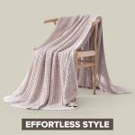UGG Luna Soft Cotton Throw Blanket - Quartz
