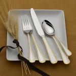 Mikasa Cameo Gold 65-Piece Flatware Set