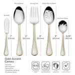 Mikasa Cameo Gold 65-Piece Flatware Set