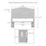 Crosley Serena Queen Headboard in Banana Leaf