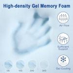 Queen Cool Gel Memory Foam Mattress Topper