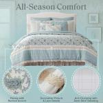 Madison Park All-Season Blue Bedding Set, 9 Pieces