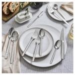 HENCKELS 65-Piece Clear Flatware Set