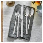 HENCKELS 65-Piece Clear Flatware Set
