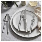 HENCKELS 65-Piece Clear Flatware Set