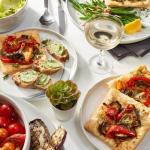 Matte Gray 32-Piece Marble Dinnerware Set