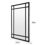 Black Farmhouse Decorative Wall Mirror for Any Room