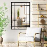 Black Farmhouse Decorative Wall Mirror for Any Room