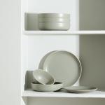 Lauren Stoneware Dinnerware Set, 16-Piece, Green