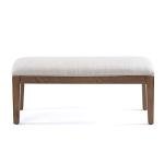 Beige Upholstered Bench for Entryway or Bedroom
