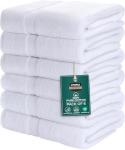 White 6-Pack Cotton Bath Towel Set