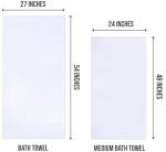 White 6-Pack Cotton Bath Towel Set