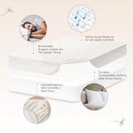 Organic Cotton Quilted Mattress Protector - Ivory, King