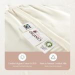 Organic Cotton Quilted Mattress Protector - Ivory, King