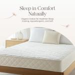 Organic Cotton Quilted Mattress Protector - Ivory, King