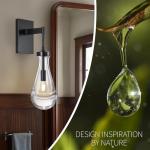 Set of 2 Dimmable Black Wall Sconces