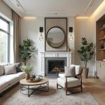 Set of 2 Dimmable Black Wall Sconces